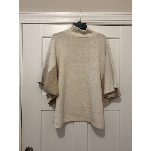 New Note di Anita Made in Italy Wool & Cashmere blend Sweater Poncho One Size - Picture 5 of 5